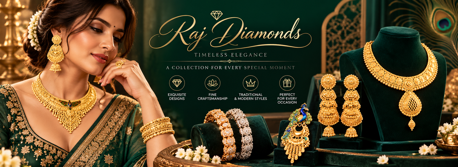 Raj Diamonds_ Timeless Emerald Elegance